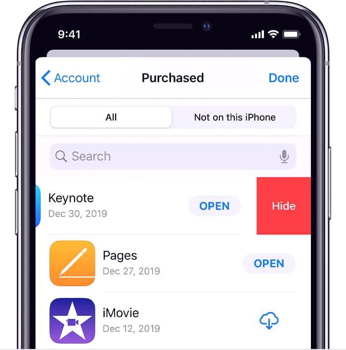 مخفی کردن برنامه ها در ios