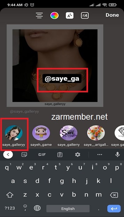 تگ کردن در اینستا - zarmember.net