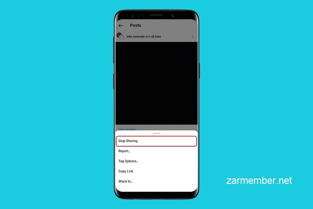 گذاشتن پست مشترک در اینستاگرام - زر ممبر