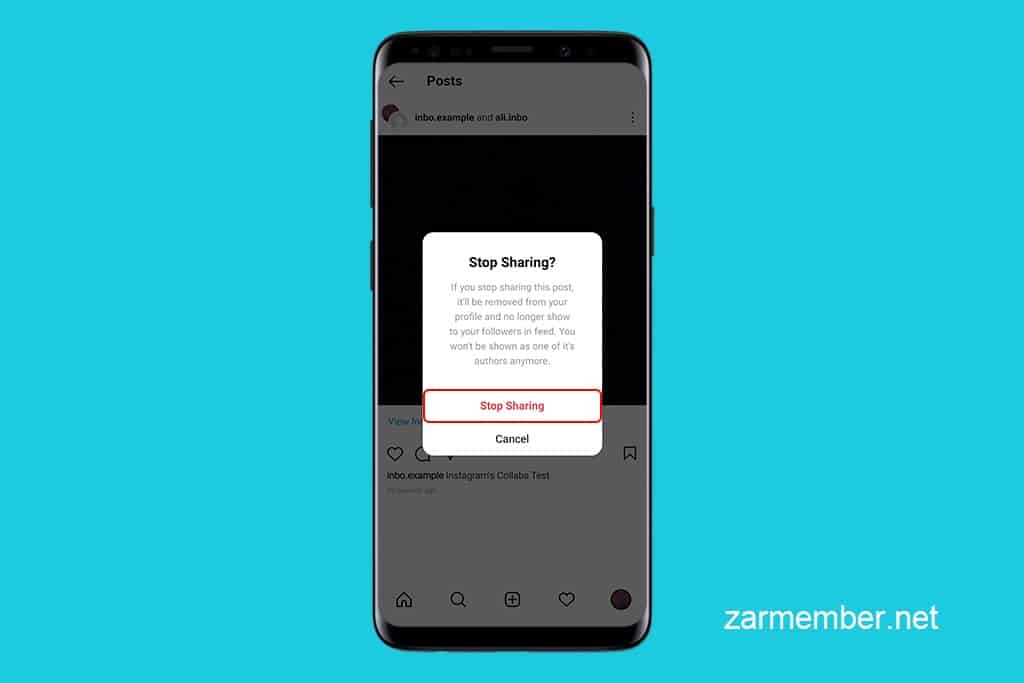 گذاشتن پست مشترک در اینستاگرام - زر ممبر
