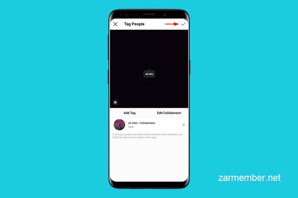 گذاشتن پست مشترک در اینستاگرام - زر ممبر
