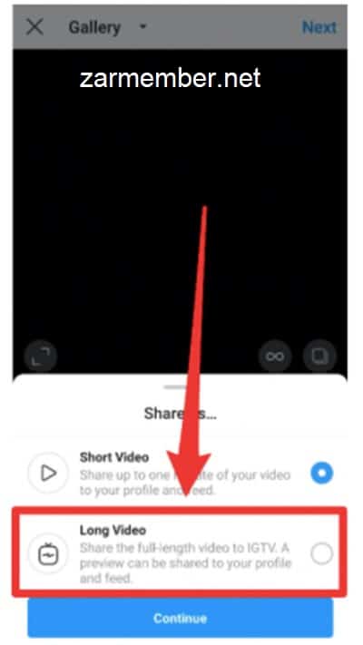 نحوه گذاشتن igtv در اینستاگرام - زر ممبر