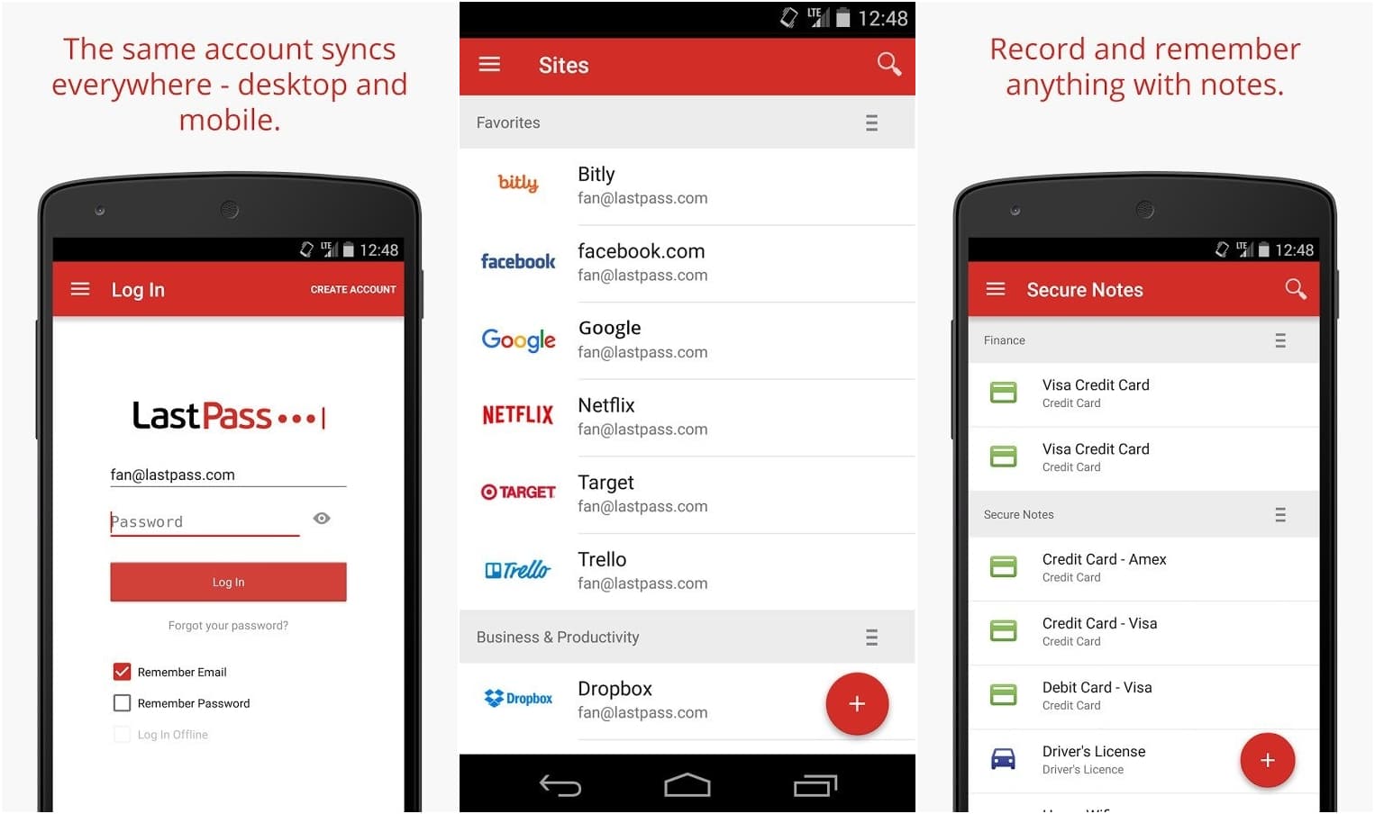 lastpass بهترین برنامه های مدیریت پسورد