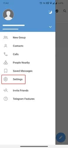 قفل کردن telegram با اثرانگشت مرحله 1