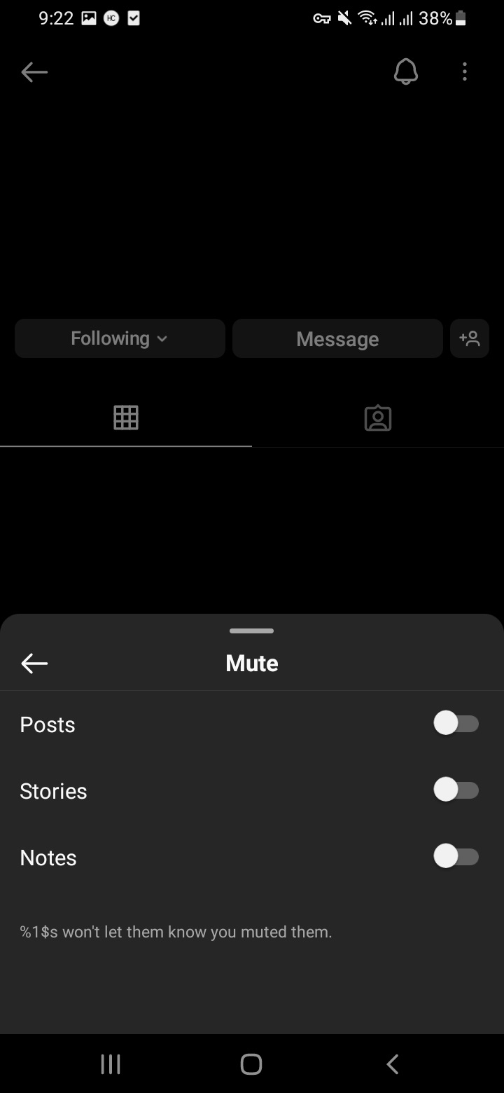 میوت کردن post و story افراد اینستاگرام