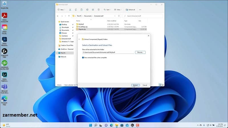 2 تا از بهترین روش های خارج کردن فایل فشرده در ویندوز