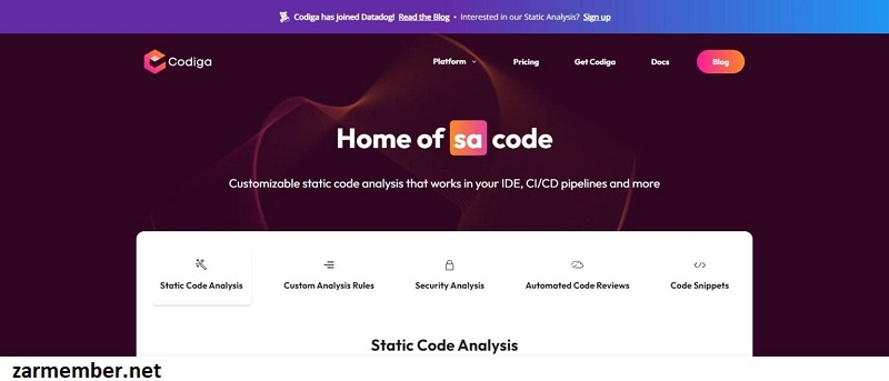 دستیار برنامه نویسی هوش مصنوعی Codiga