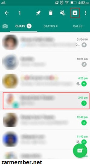 آرشیو کردن چت در واتساپ