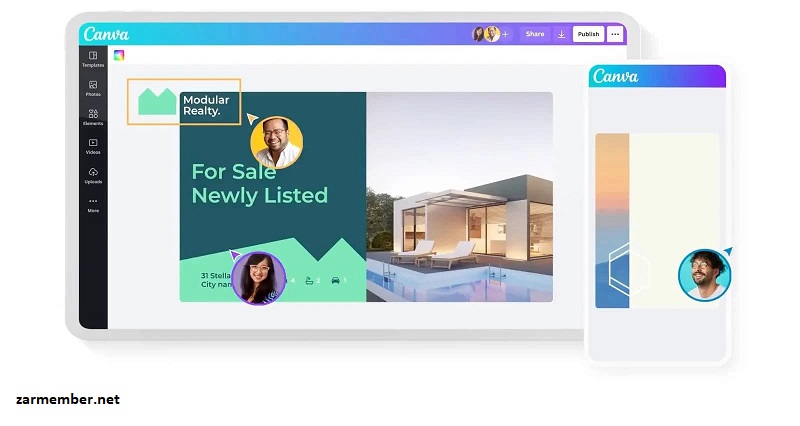 برنامه ادیت تصاویر Canva