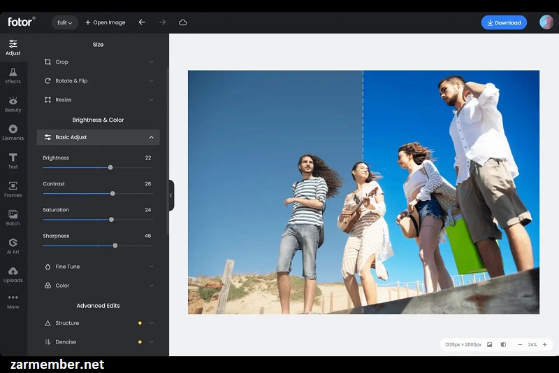 Fotor بهترین ویرایشگر آنلاین عکس هوش مصنوعی