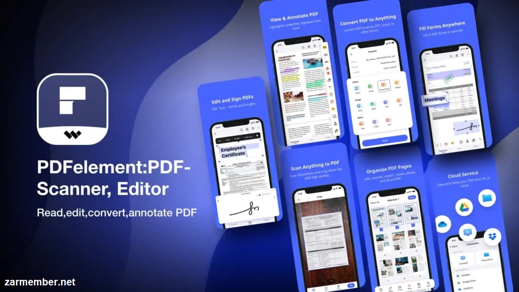 بهترین برنامه pdf خوان برای آیفون PDFElement