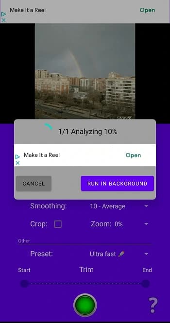 برنامه کاهش لرزش ویدیو Shaky Video Stabilizer
