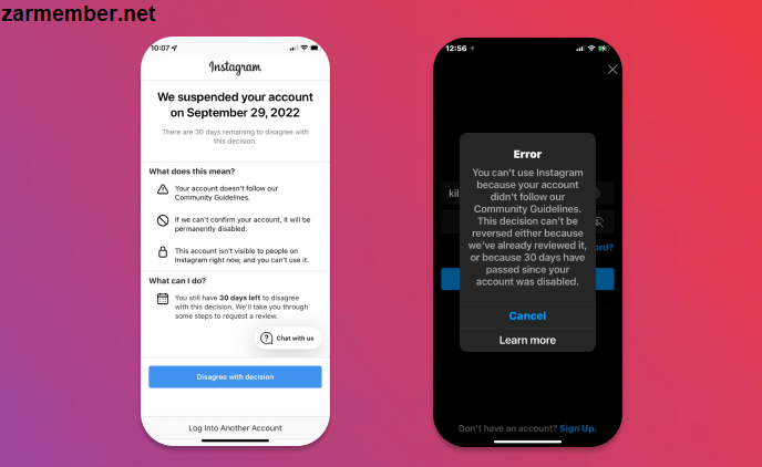 نحوه بازیابی پیج مسدود شده اینستاگرام به دلیل Vpn