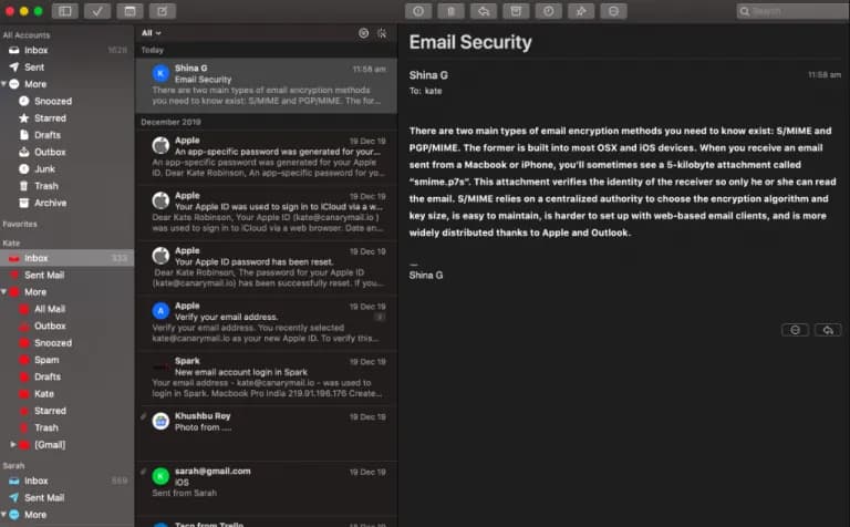 هوش مصنوعی CANARY MAIL