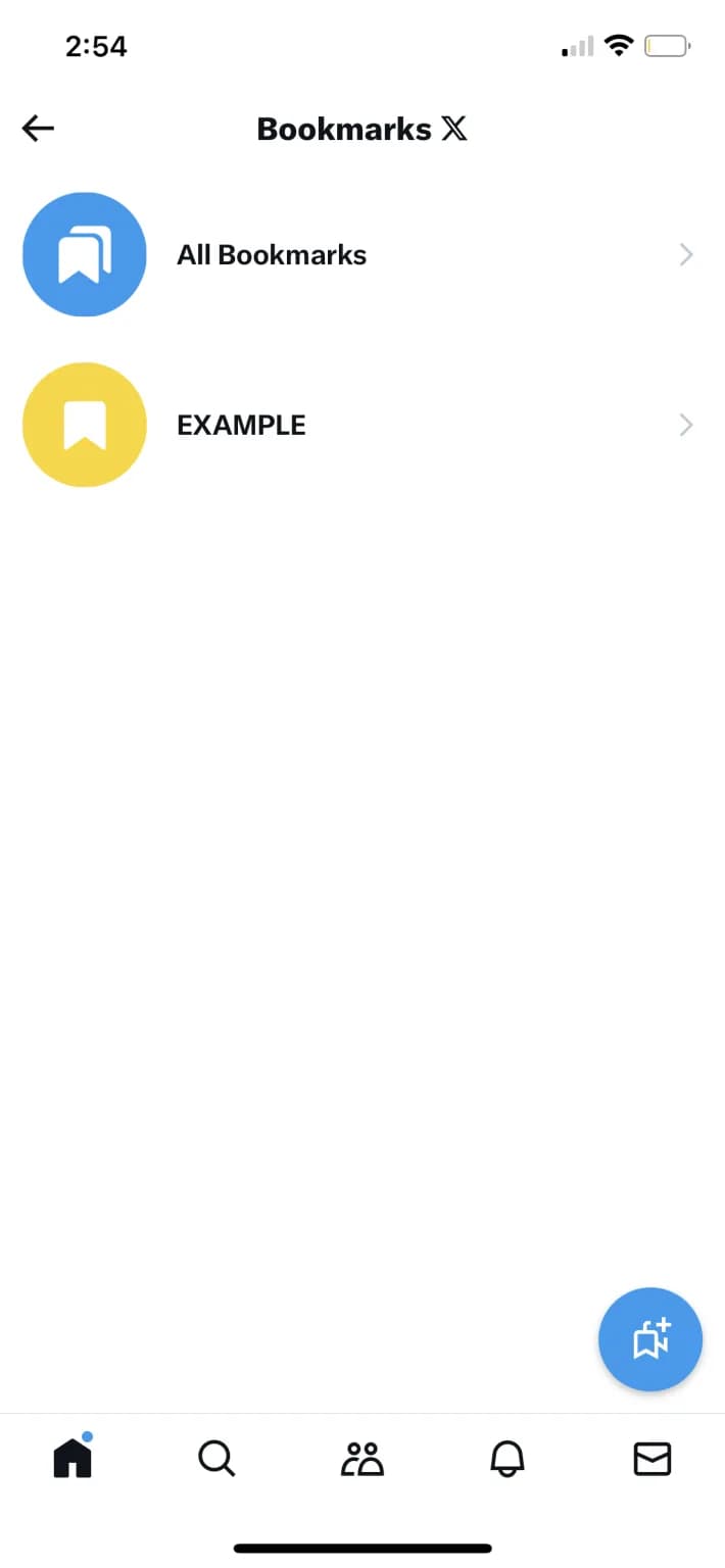 نحوه مشاهده پست های بوکمارک شده توییتر در phone