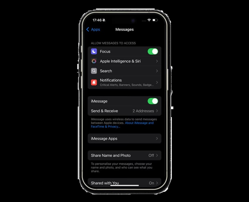 آموزش فعال کردن iMessage روی آیفون