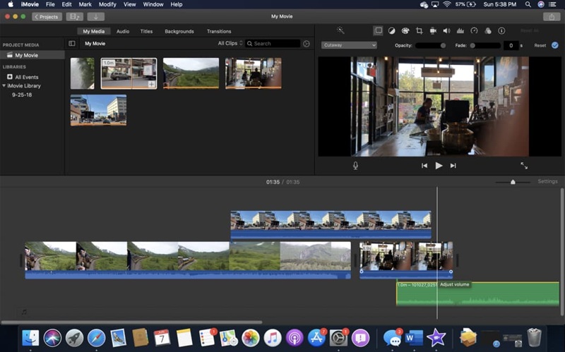 IMovie video editor
