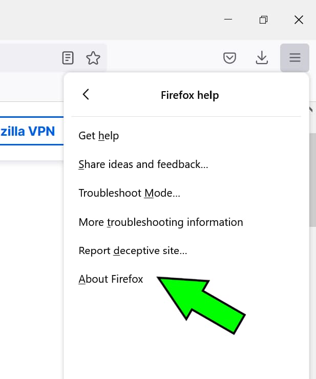 تنظیمات about firefox