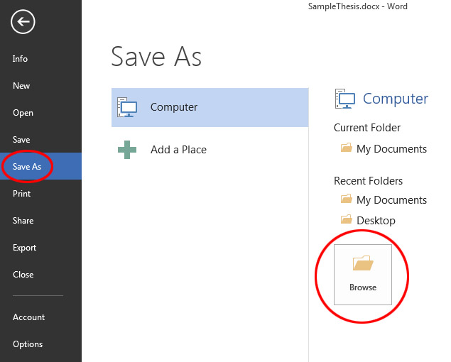 Save as فایل در ورد برای تبدیل آن به pdf