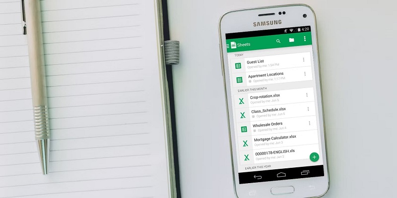 بهترین برنامه های اکسل برای موبایل