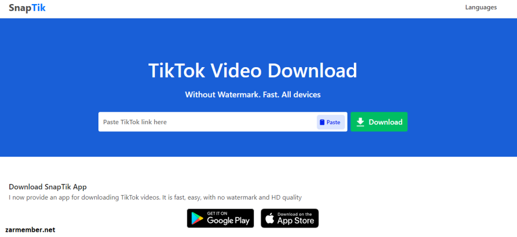 دانلود ویدیو tiktok بدون واترمارک