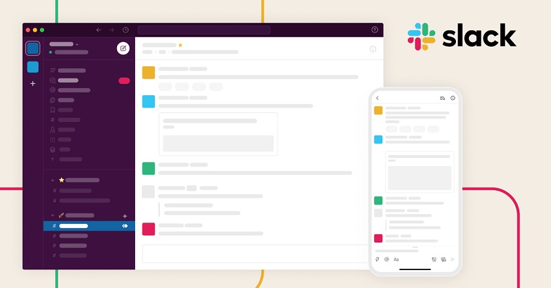 برنامه screen شیرینگ Slack