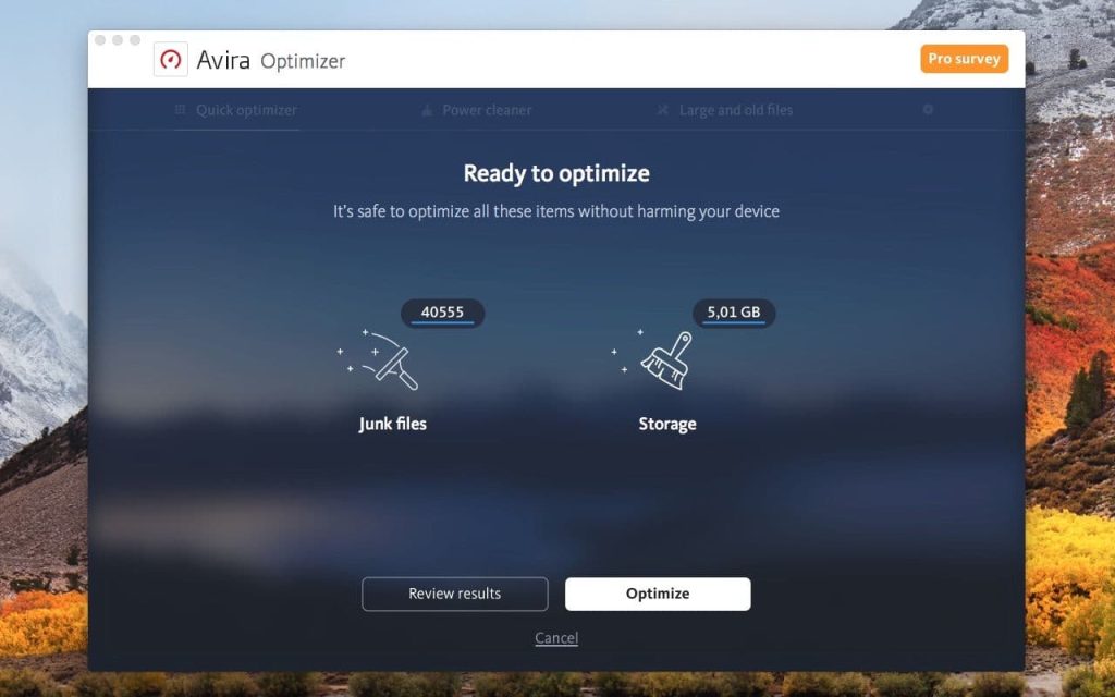 برنامه Avira Optimizer