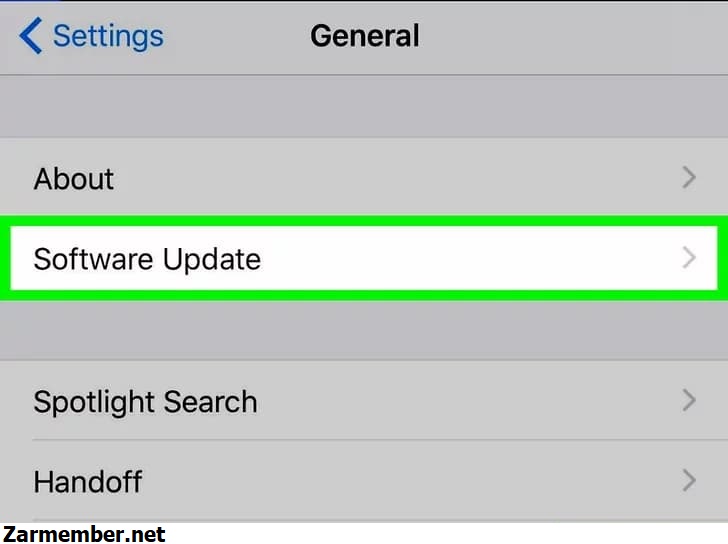 آپدیت IOS مرحله سوم