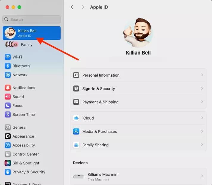 بکاپ گرفتن از مک با icloud مرحله اول