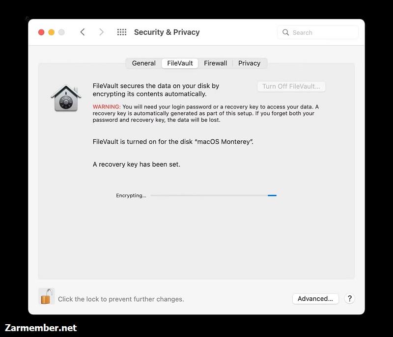 مخفی کردن فولدر در مک با FileVault