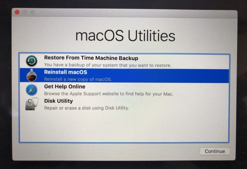 نصب مجدد macOS