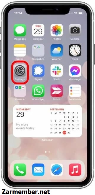 تنظیمات آیفون