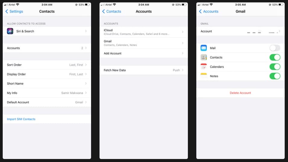 ذخیره یادداشت های apple note بر روی جیمیل