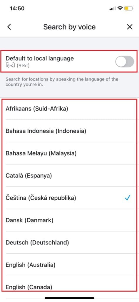 تغییر زبان دستیار صوتی ویز به فارسی