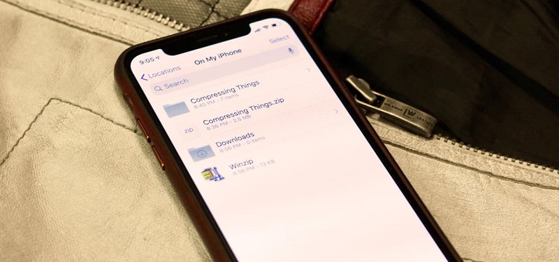 آموزش آنزیپ کردن فایل ها در آیفون