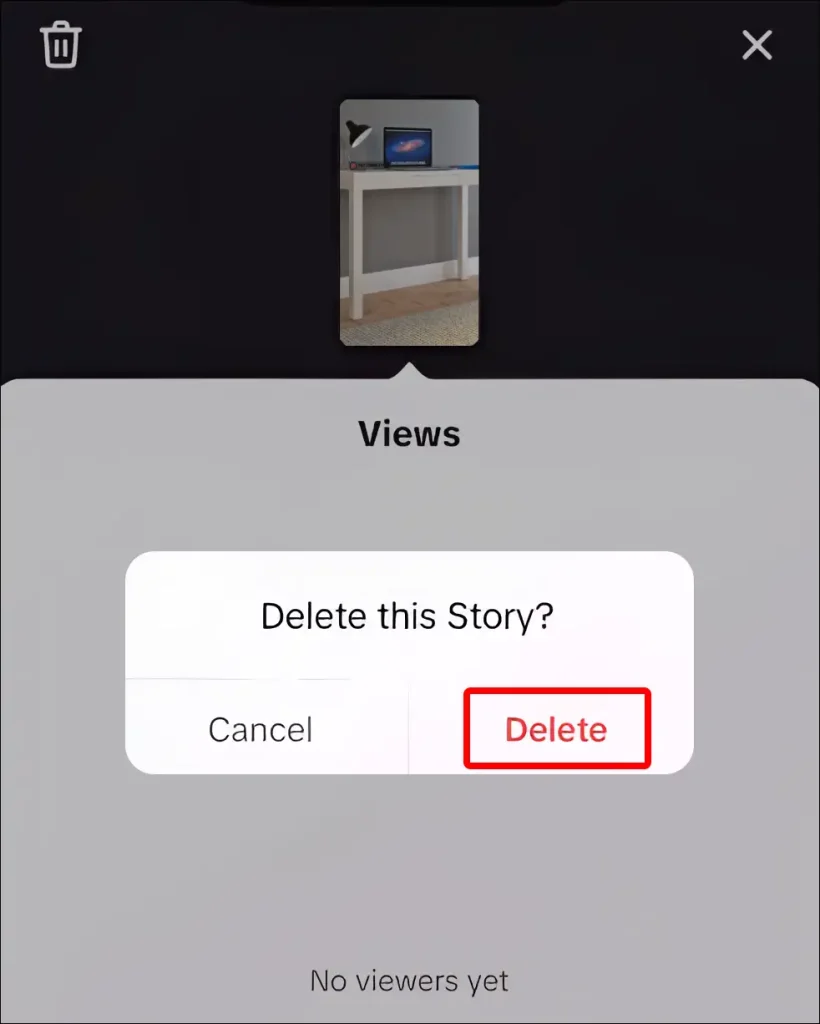 نحوه حذف استوری tiktok