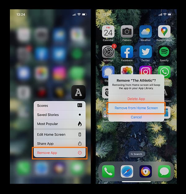 پنهان کردن یک برنامه خاص در آیفون