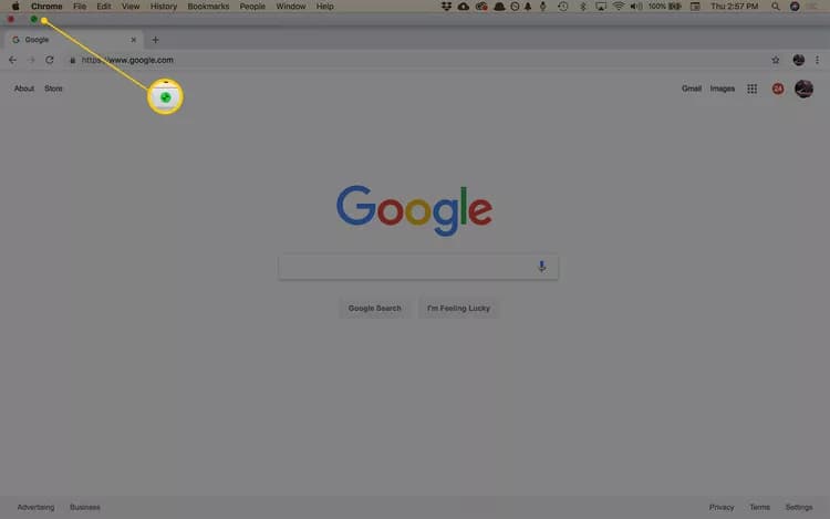 فعال کردن فول اسکرین کروم در macOS