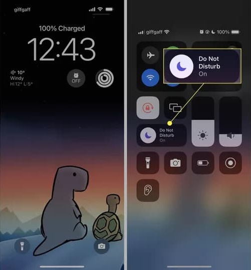 فعال و غیرفعال حالت Do not disturb در آیفون