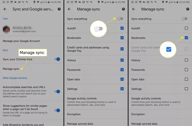 همگام سازی بوکماک های کروم در اندروید و ios