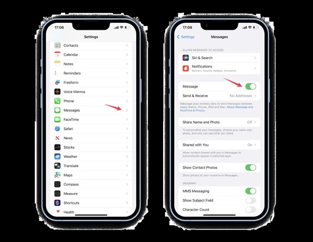 نحوه غیرفعال کردن iMessage در آیفون