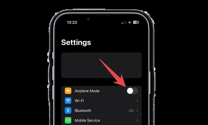 تنظیمات airplane mode